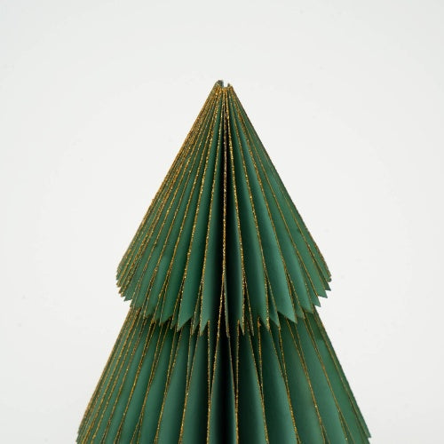 Green Handmade Paper Tree  - Festive Decor
