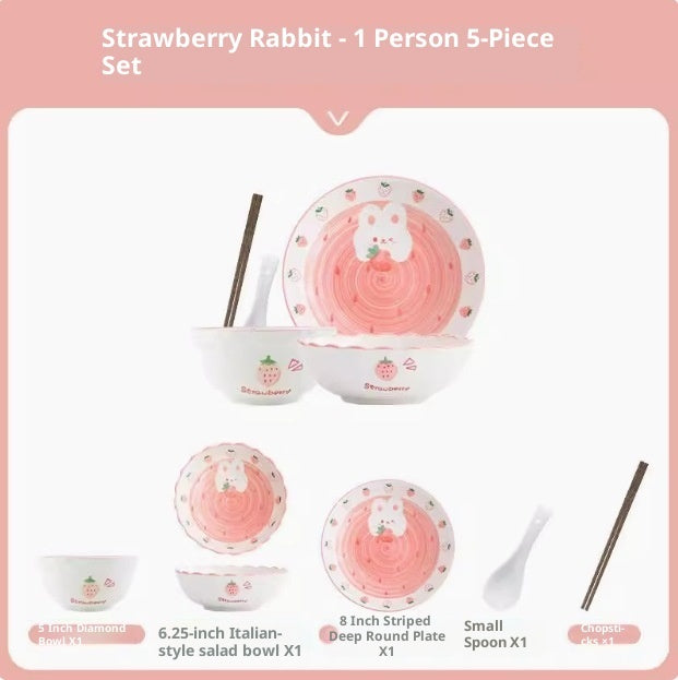 High-value Household Bowl And Plate Set