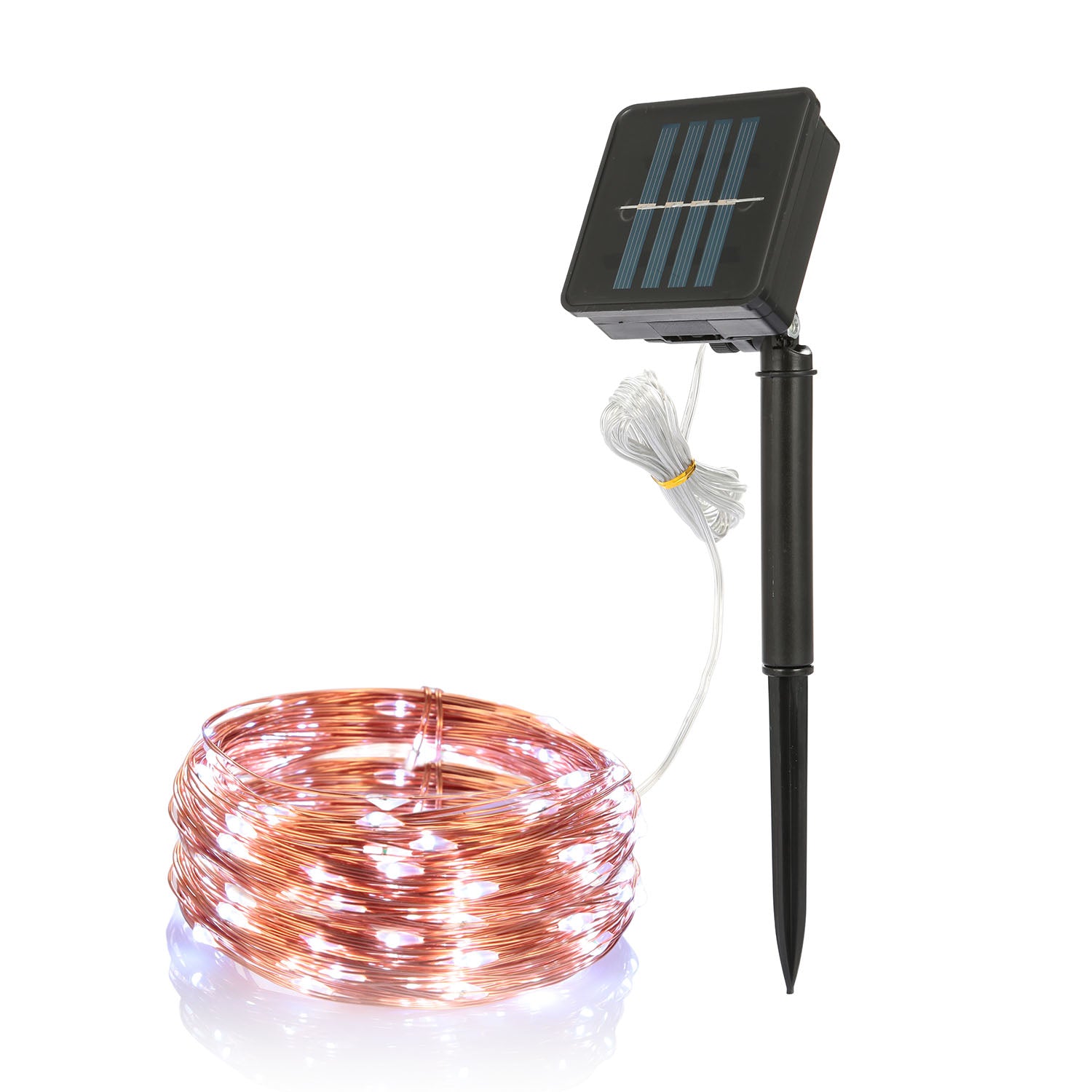 2 Light Color Options -- 1Pc Solar String Light Outdoor IP65 Waterproof Copper Wire String Lights Solar LED Fairy Lamps Wedding Party Festival