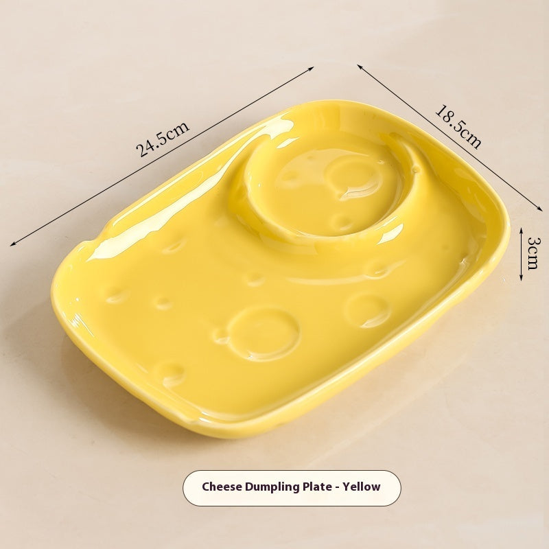 Household With Vinegar Dish Ceramic Dumplings Dedicated Plate