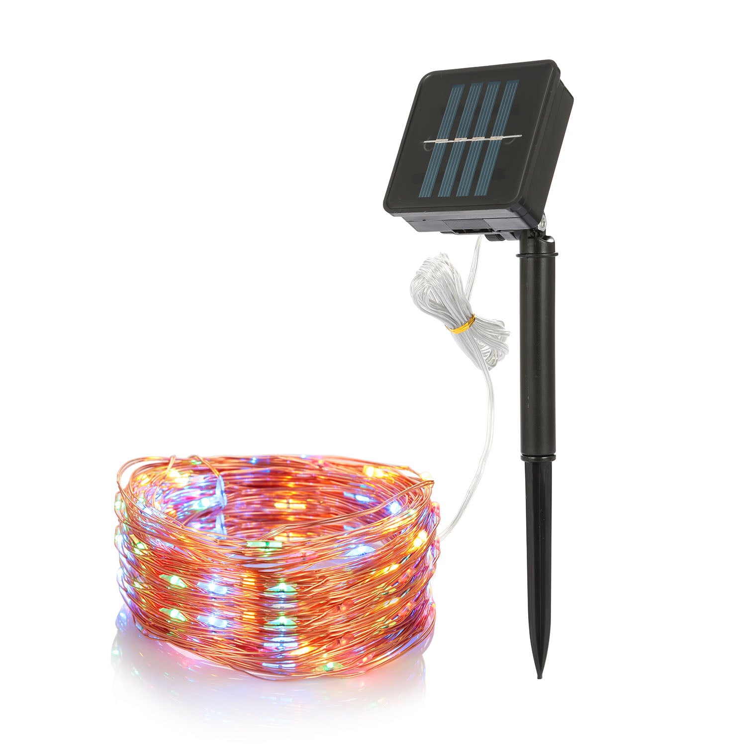 2 Light Color Options -- 1Pc Solar String Light Outdoor IP65 Waterproof Copper Wire String Lights Solar LED Fairy Lamps Wedding Party Festival