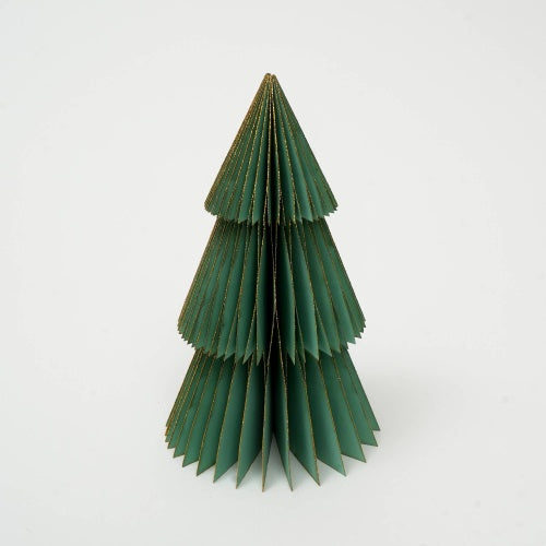 Green Handmade Paper Tree  - Festive Decor