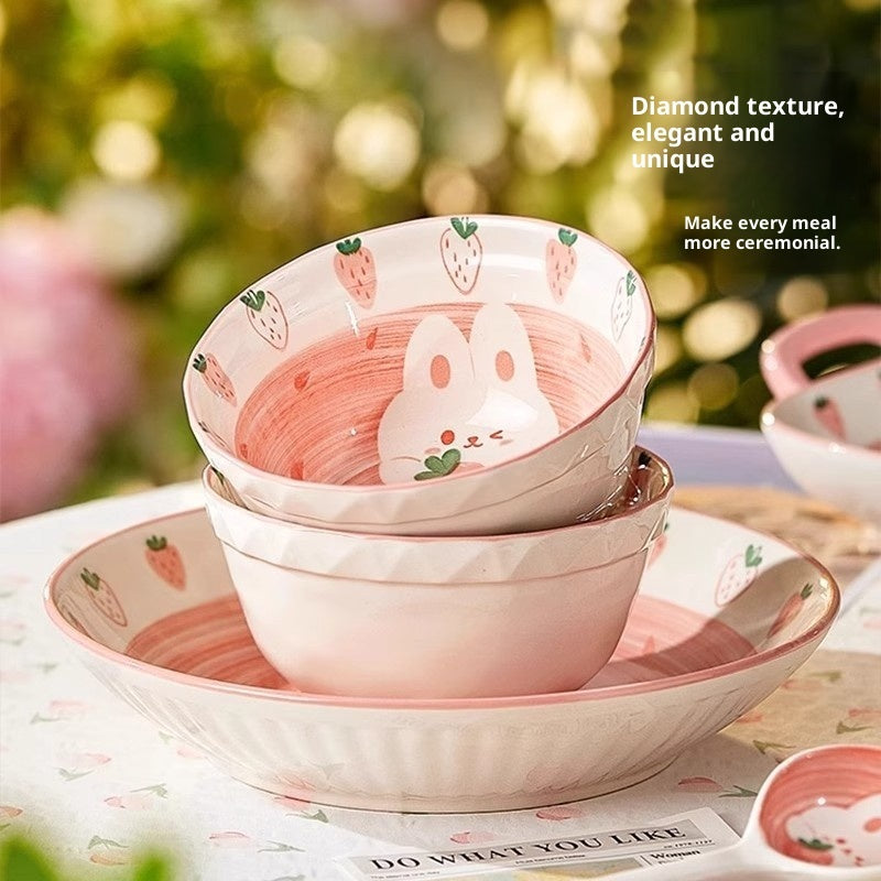 High-value Household Bowl And Plate Set