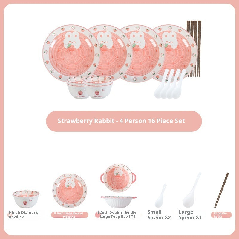 High-value Household Bowl And Plate Set