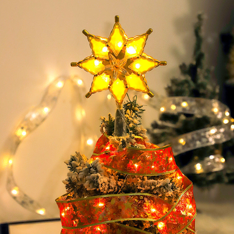 LED Christmas Decorative Lights Octagonal Star Treetop Lamp