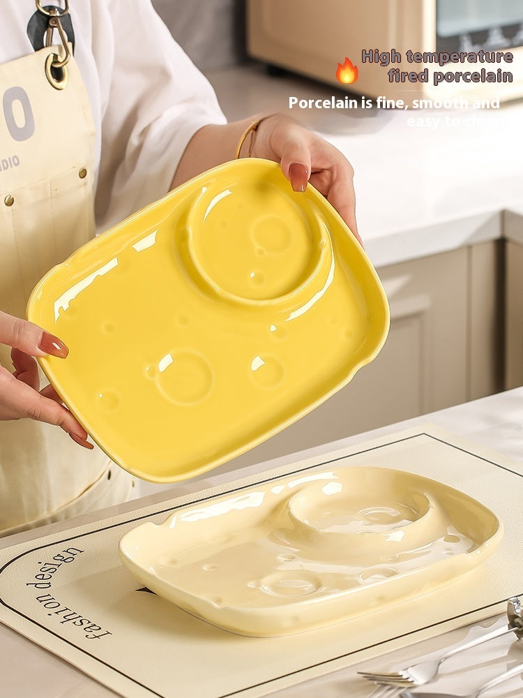 Household With Vinegar Dish Ceramic Dumplings Dedicated Plate