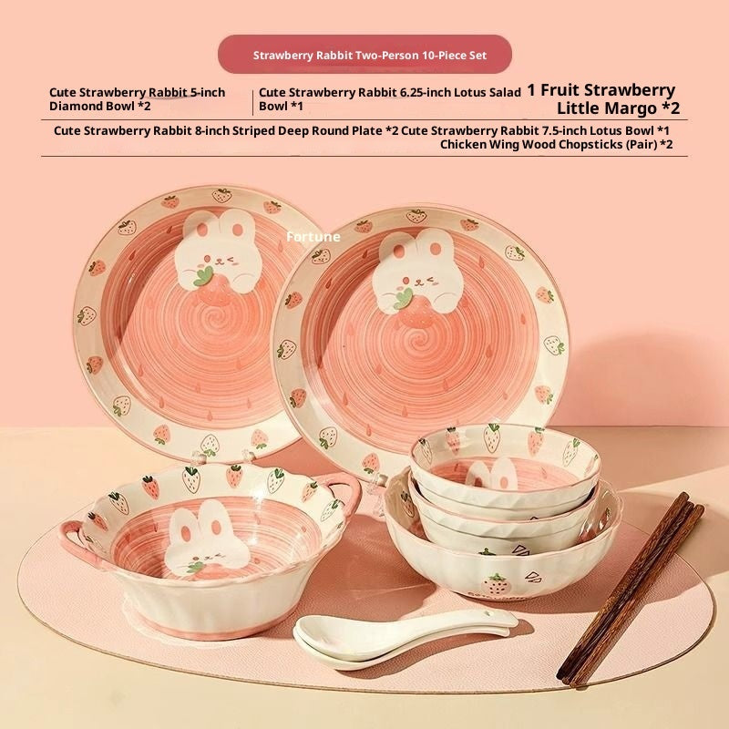 High-value Household Bowl And Plate Set